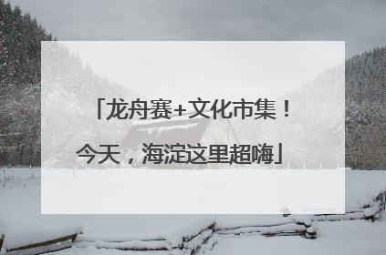 龙舟赛+文化市集！今天，海淀这里超嗨