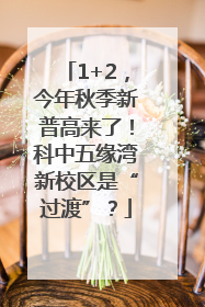 1+2，今年秋季新普高来了！科中五缘湾新校区是“过渡”？