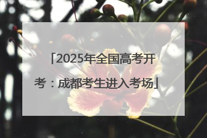 2025年全国高考开考：成都考生进入考场