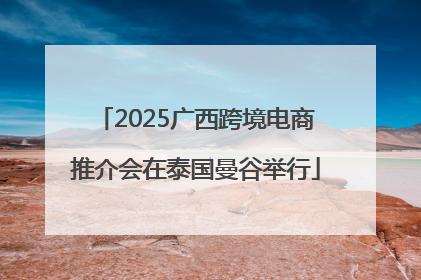 2025广西跨境电商推介会在泰国曼谷举行