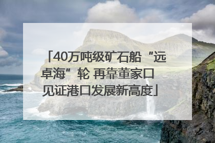 40万吨级矿石船“远卓海”轮 再靠董家口 见证港口发展新高度