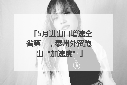 5月进出口增速全省第一，泰州外贸跑出“加速度”