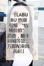 LABUBU 热潮引爆 “情绪价值” 消费，顺丰同城等第三方即配乘风而起